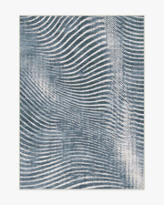 Wesley — Halı, Mavi, AREA, beyaz zemin, 5x7