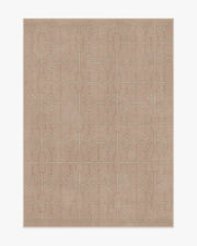 Diana Trellis — Halı, Gül Altın, AREA, beyaz zemin, 5x7