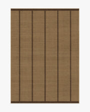 Harvest Stripe — Halı, Kahverengi, AREA, beyaz zemin, 5x7