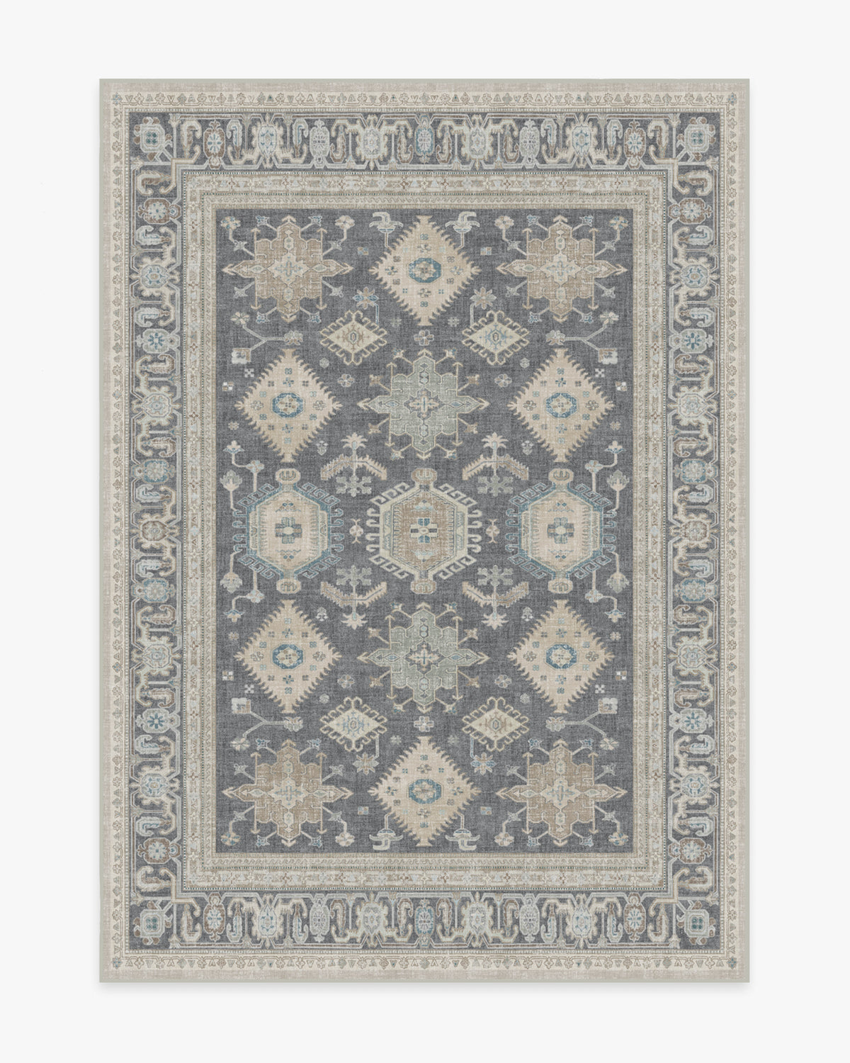 Cambria — Halı, Abalone, AREA, beyaz zemin, 5x7