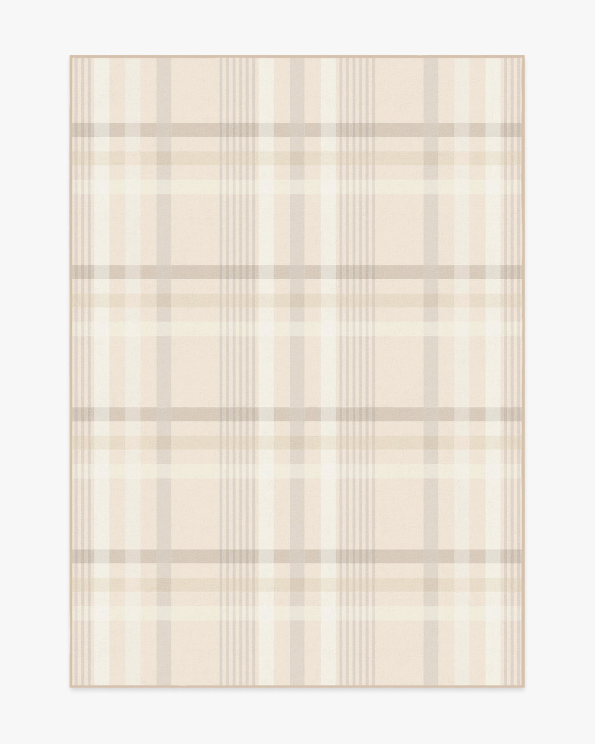 Charming Plaid — Halı, Nötr, AREA, beyaz zemin, 5x7