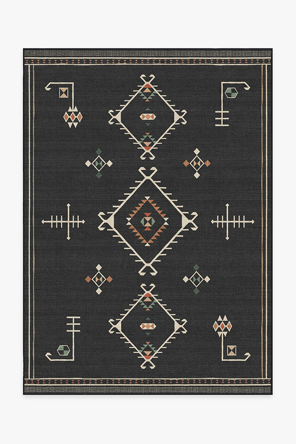 Damali — Halı, Siyah Çok Renkli, AREA, beyaz zemin, 5x7