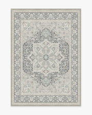 Hendesi Heriz — Halı, Abalone, AREA, beyaz zemin, 5x7