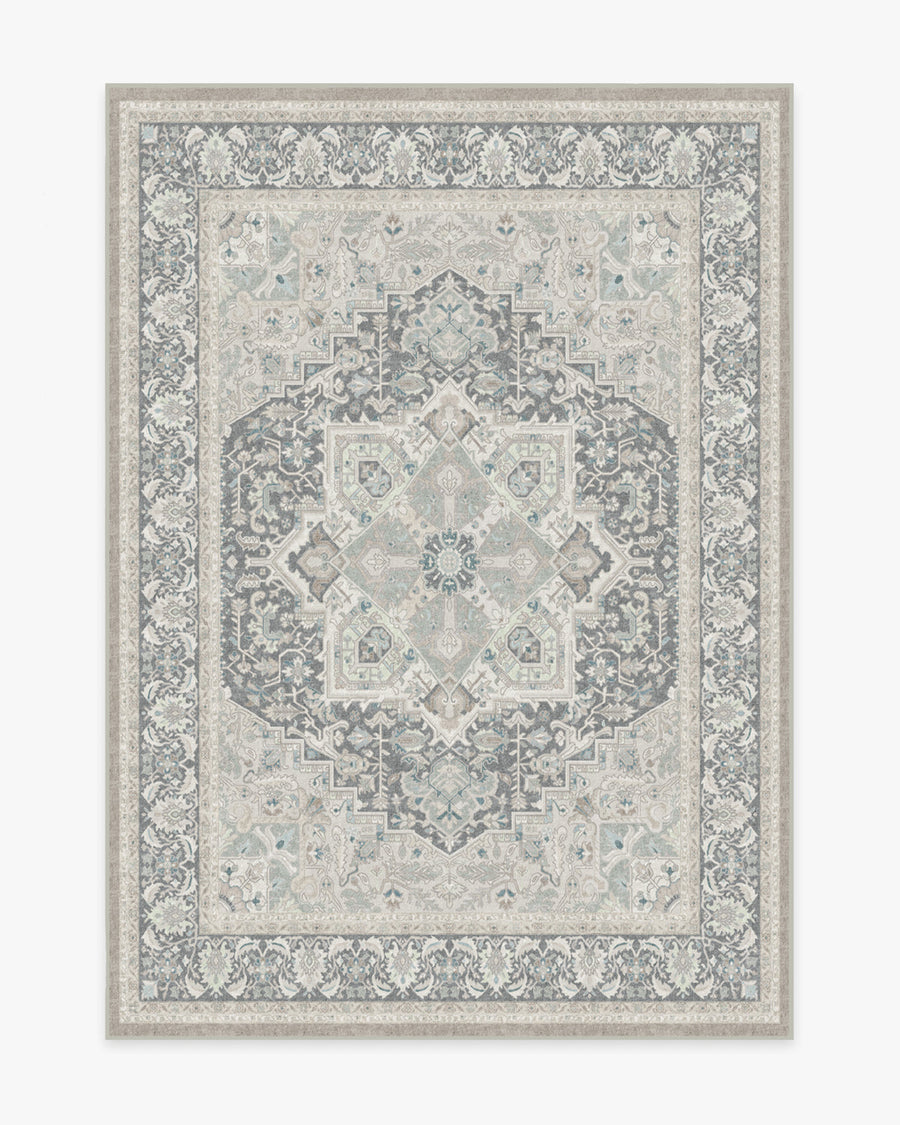 Hendesi Heriz — Halı, Abalone, AREA, beyaz zemin, 5x7