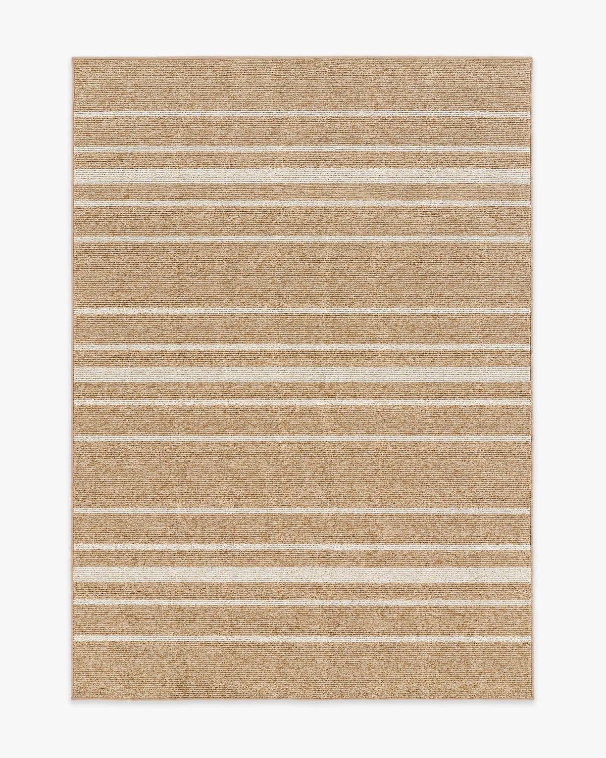 Arden Stripe Natural Bleached Performance Weave — Halı, Bej, AREA, beyaz zemin, 5x7