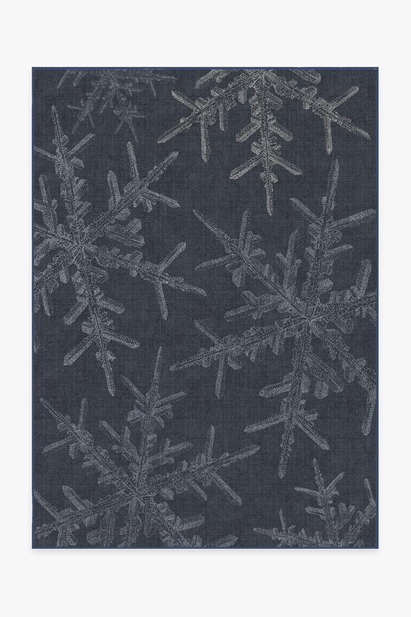 Snowflake — Halı, Lacivert, AREA, beyaz zemin, 5x7