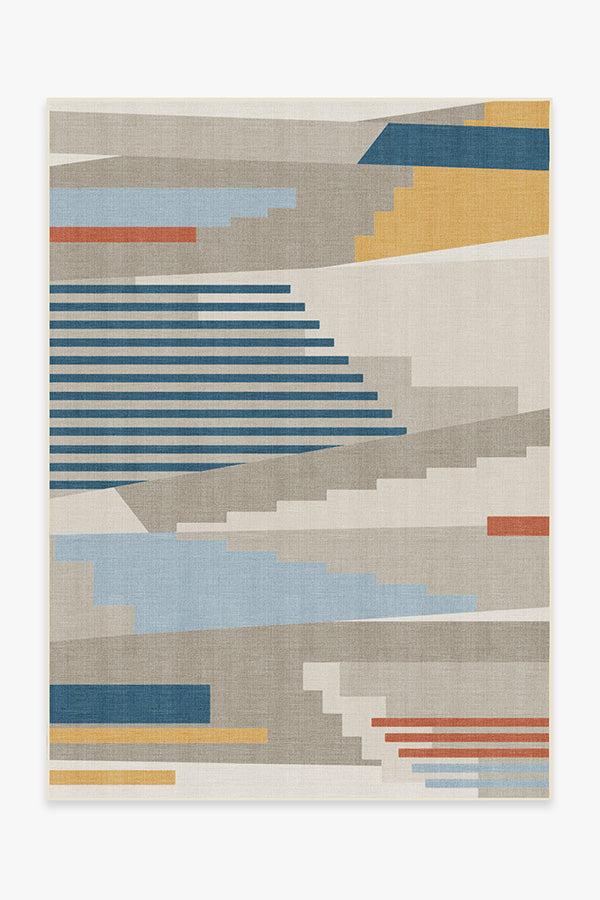 Tropea — Halı, Çok Renkli, AREA, beyaz zemin, 5x7