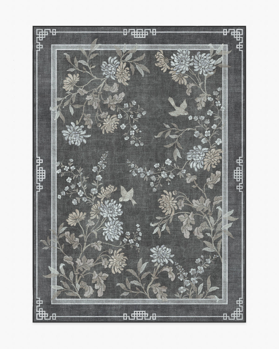 Florian — Halı, Antrasit, AREA, beyaz zemin, 5x7
