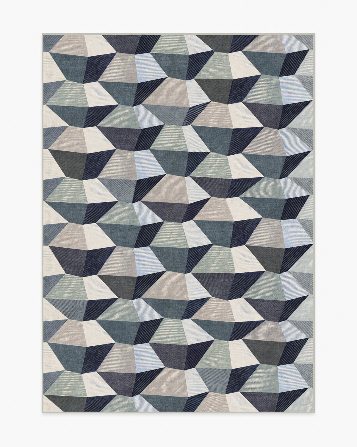 Zeno — Halı, Antrasit, AREA, beyaz zemin, 5x7