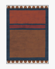 Justina Blakeney Nina — Halı, Çivit Pas, AREA, beyaz zemin, 5x7