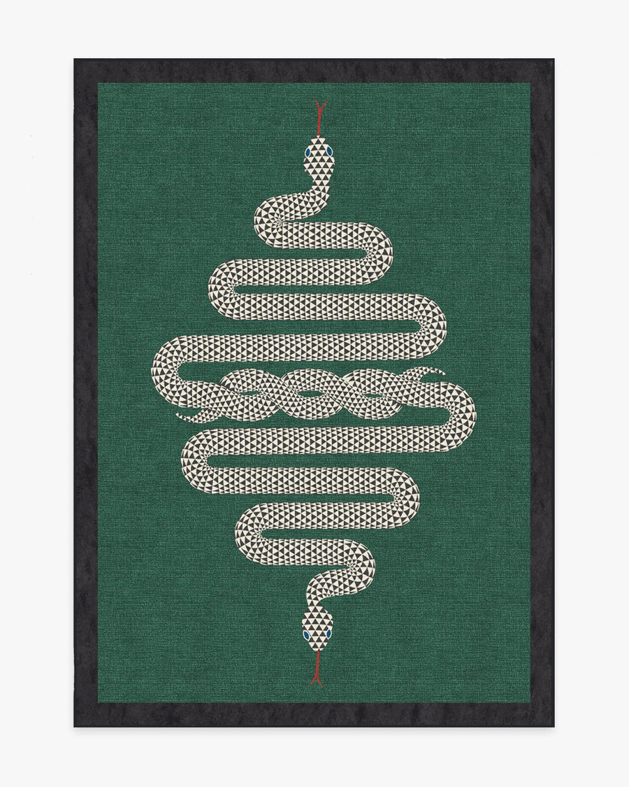 Venom — Halı, Emerald, AREA, beyaz zemin, 5x7