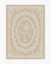 Bashful Bunny Toile — Halı, Doğal, AREA, beyaz zemin, 5x7