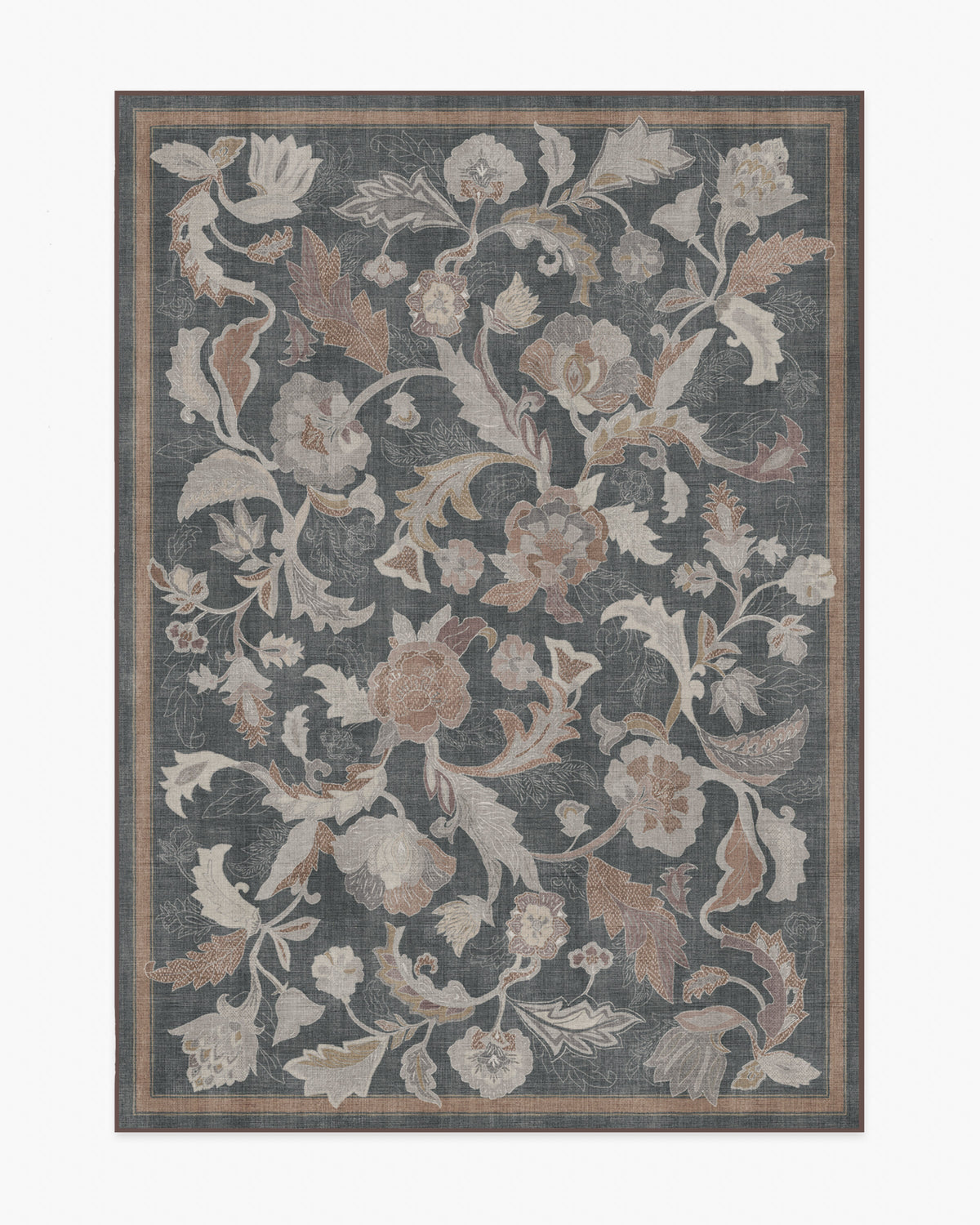 Plume — Halı, Antrasit, AREA, beyaz zemin, 5x7