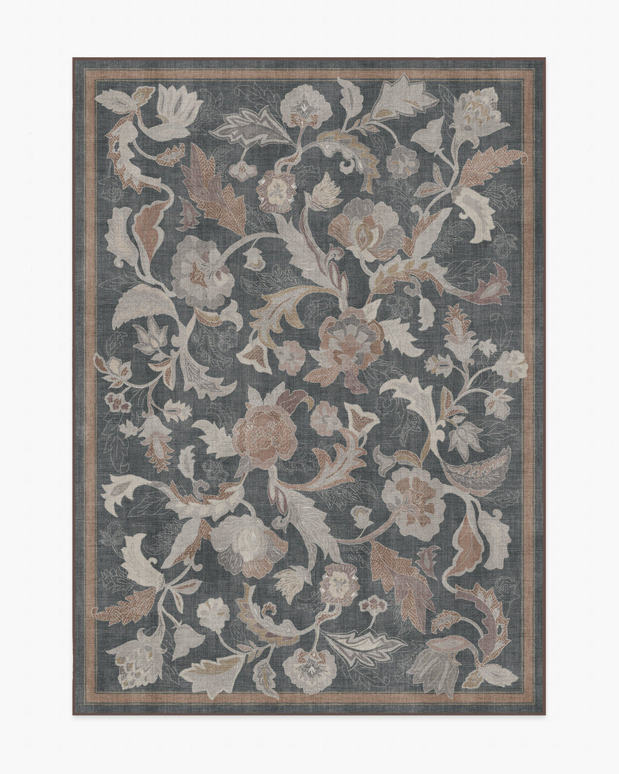 Plume — Halı, Antrasit, AREA, beyaz zemin, 5x7