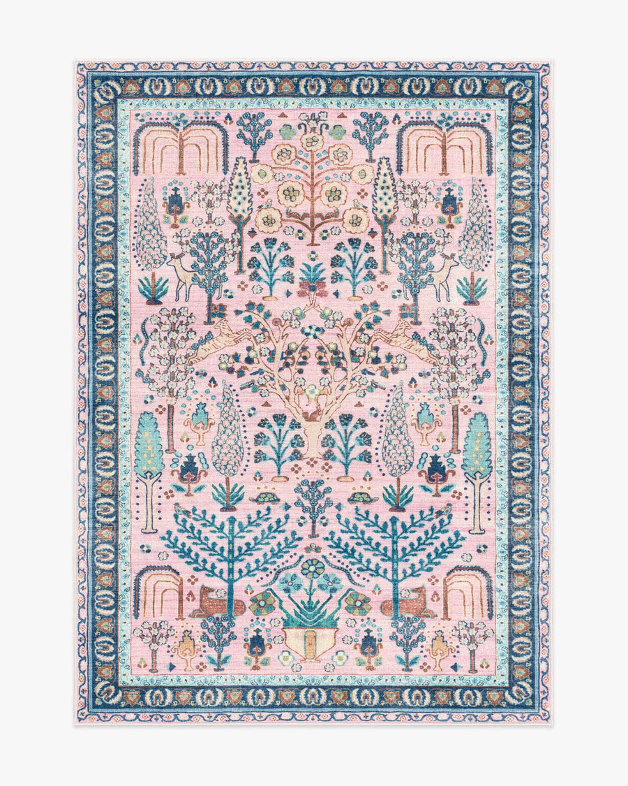 Julietta — Halı, Yumuşak Pembe, AREA, beyaz zemin, 5x7
