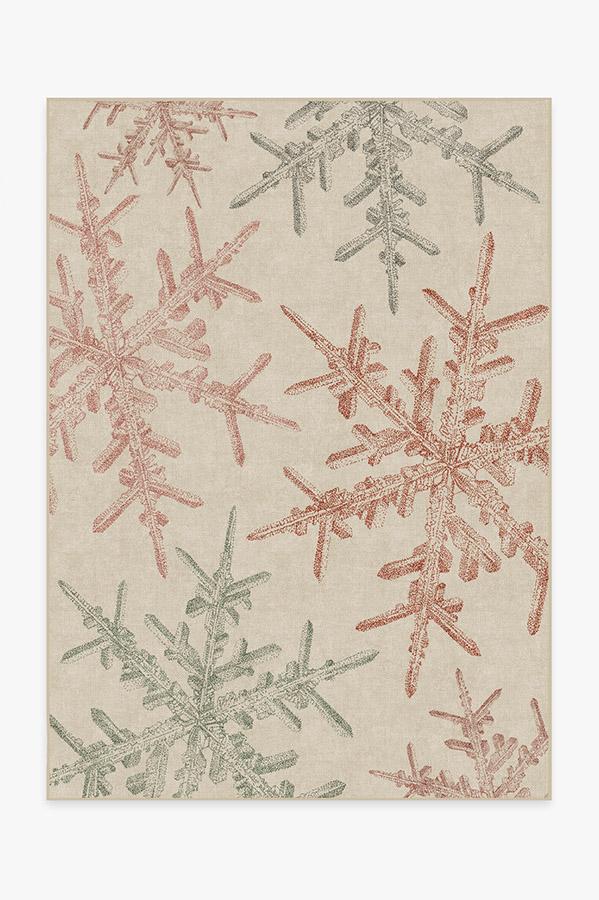Snowflake Creme — Halı, Bej, AREA, beyaz zemin, 5x7