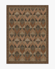 Ember — Halı, Bakır Kahverengi, AREA, beyaz zemin, 5x7