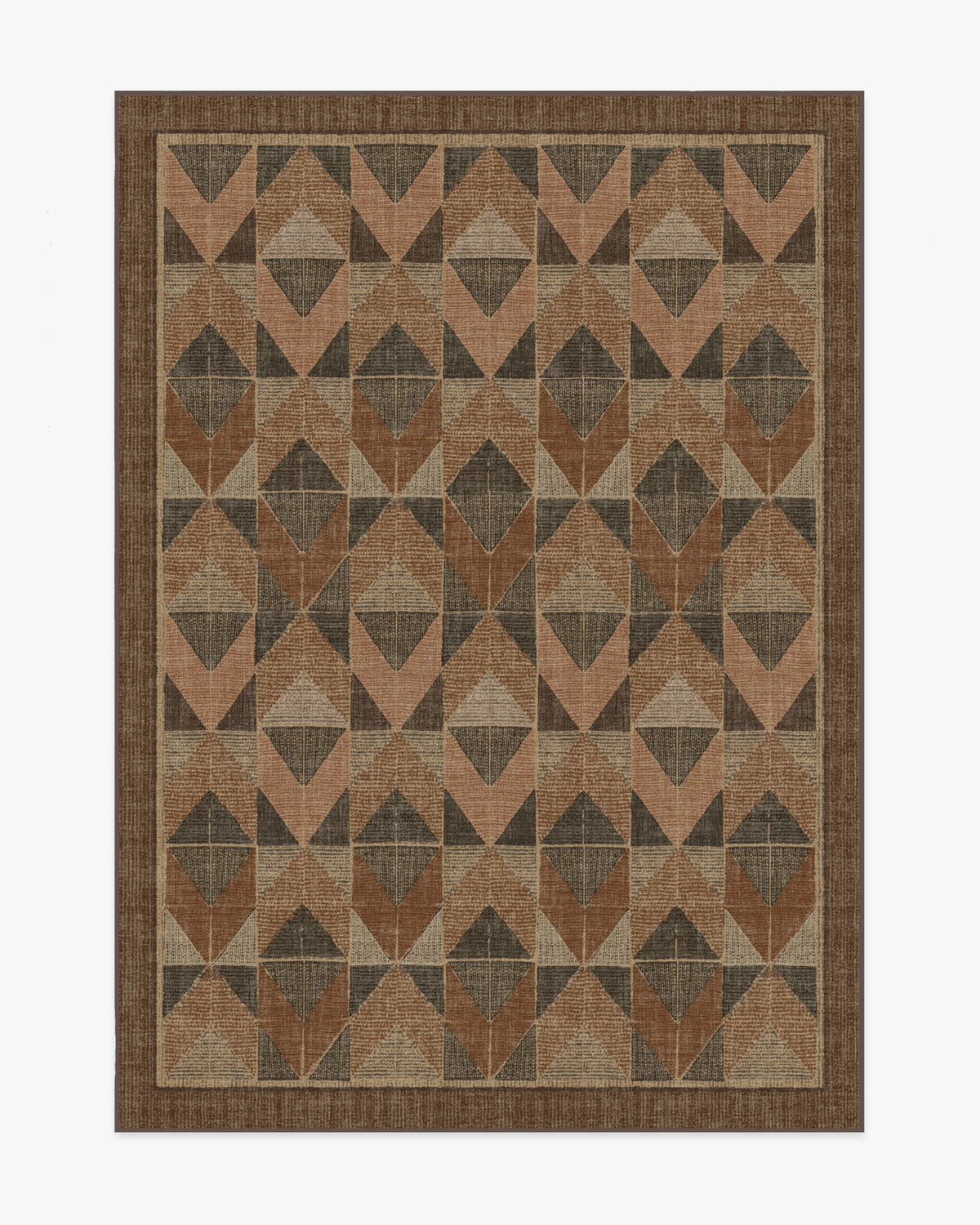 Ember — Halı, Bakır Kahverengi, AREA, beyaz zemin, 5x7