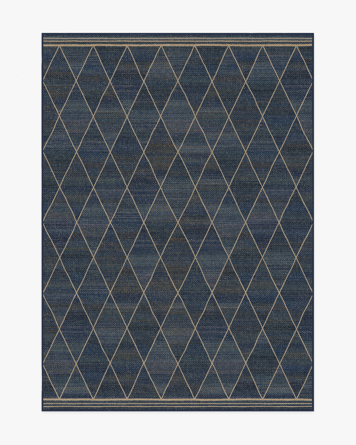 Harlequin Trellis — Halı, Doğal Lacivert, AREA, beyaz zemin, 5x7