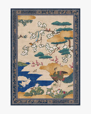 Kano Garden — Halı, Çok Renkli, AREA, beyaz zemin, 5x7