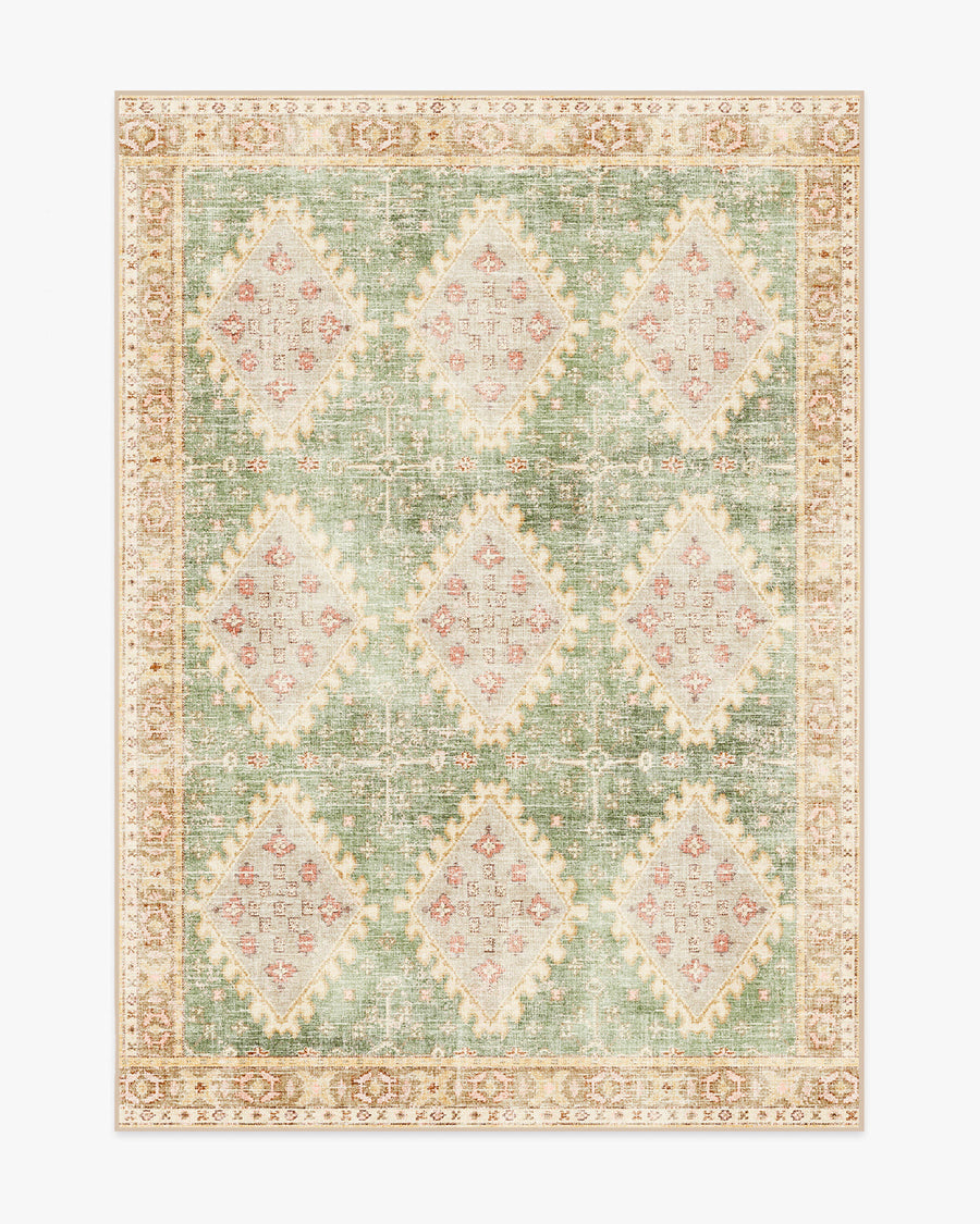 Zosia — Halı, Adaçayı Altın, AREA, beyaz zemin, 5x7