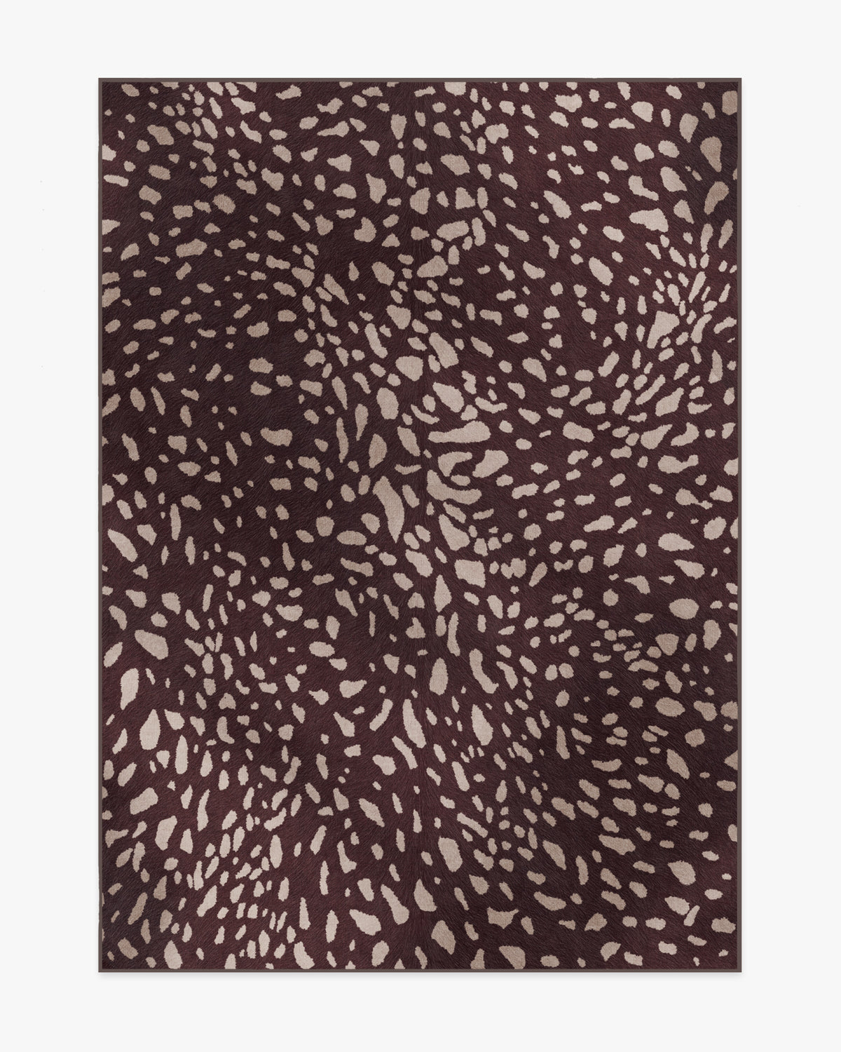 Fawn — Halı, Bordo, AREA, beyaz zemin, 5x7