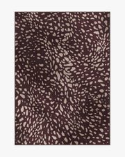 Fawn — Halı, Bordo, AREA, beyaz zemin, 5x7