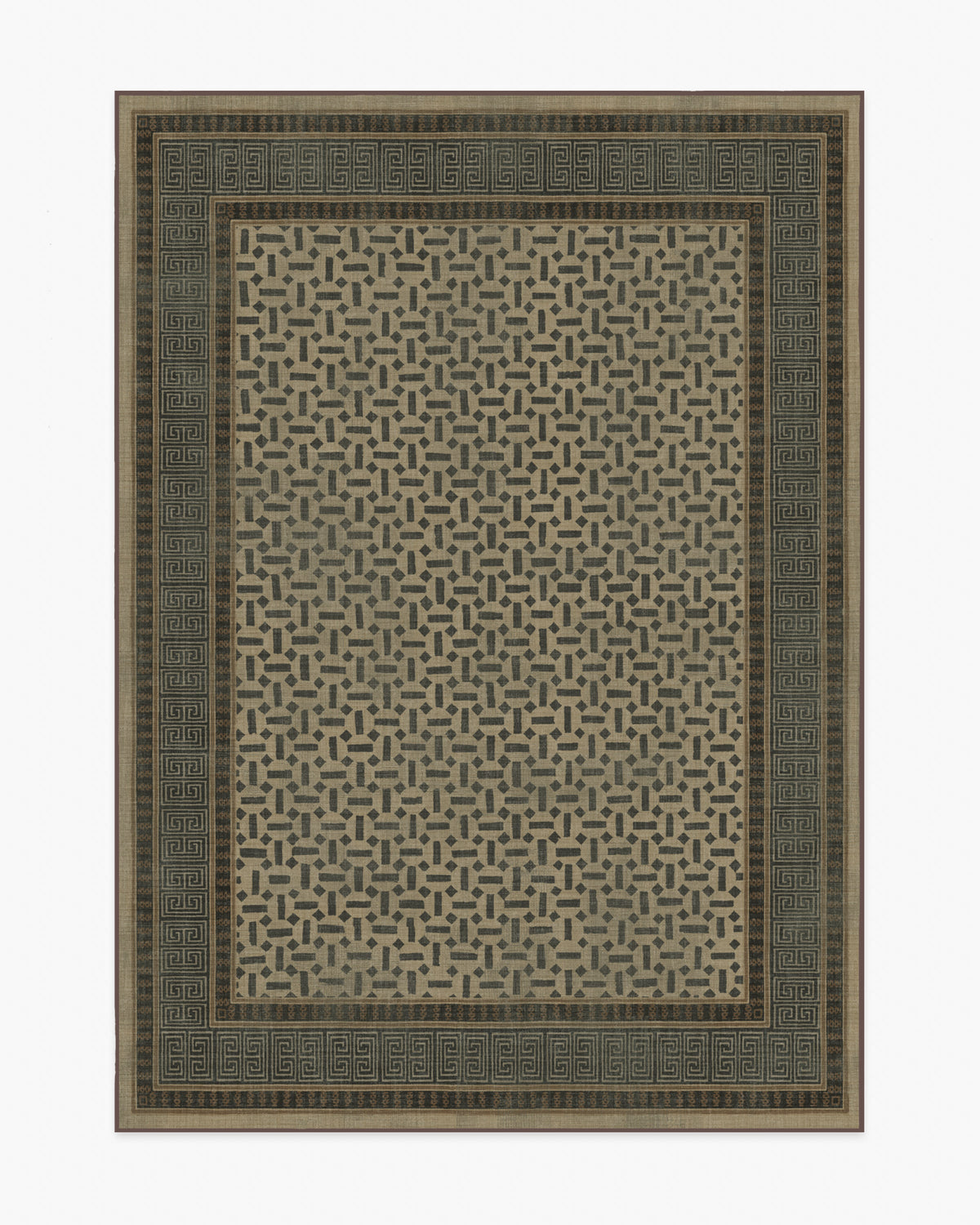 Kairos — Halı, Antrasit Taba, AREA, beyaz zemin, 5x7