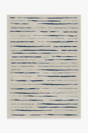 Talas Stripe — Halı, Çivit, AREA, beyaz zemin, 5x7