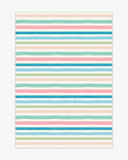 Sunbeam Stripe — Halı, Çok Renkli, AREA, beyaz zemin, 5x7