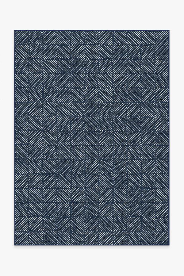 Parquet — Halı, Lacivert, AREA, beyaz zemin, 5x7