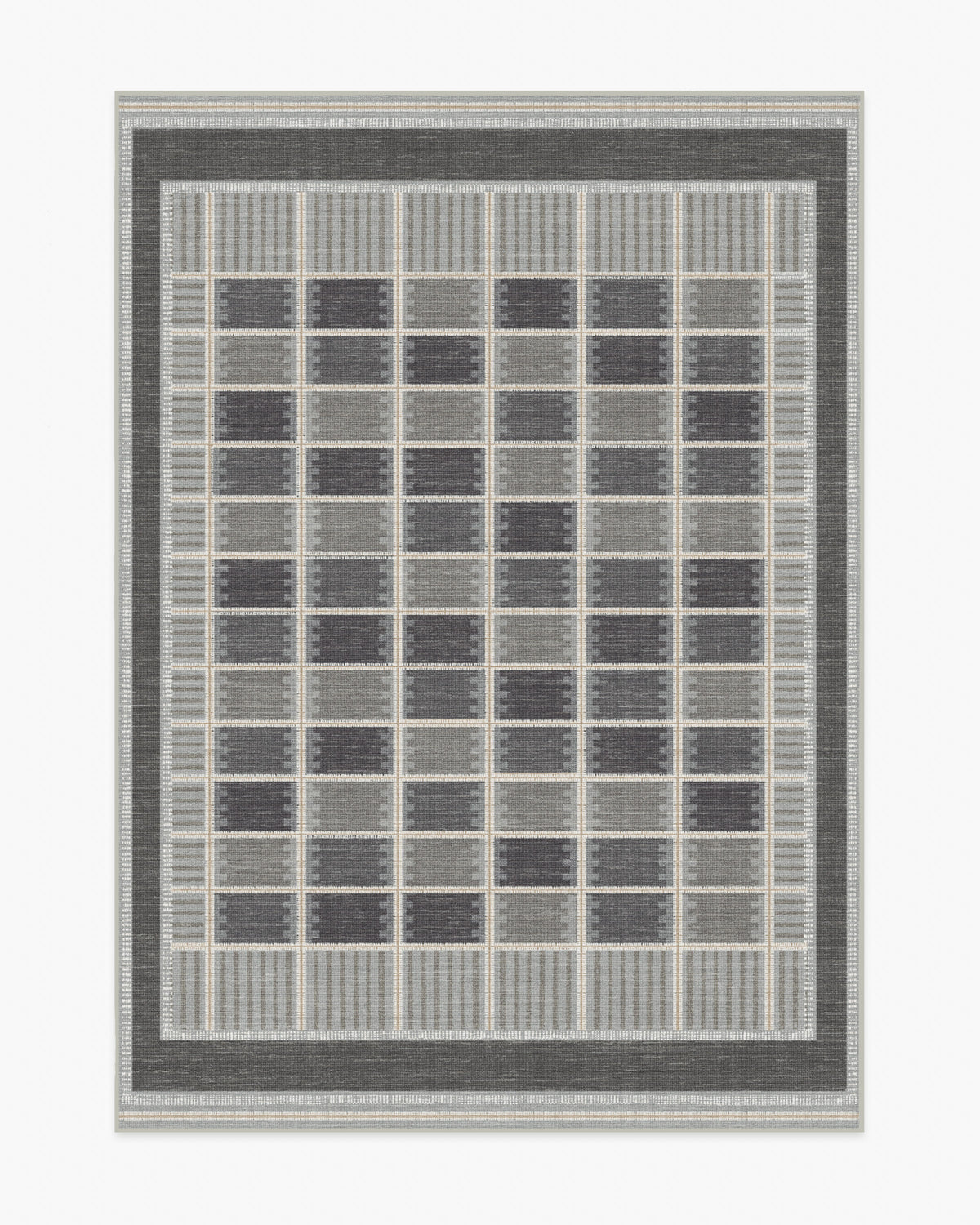 Agnes — Halı, Antrasit, AREA, beyaz zemin, 5x7