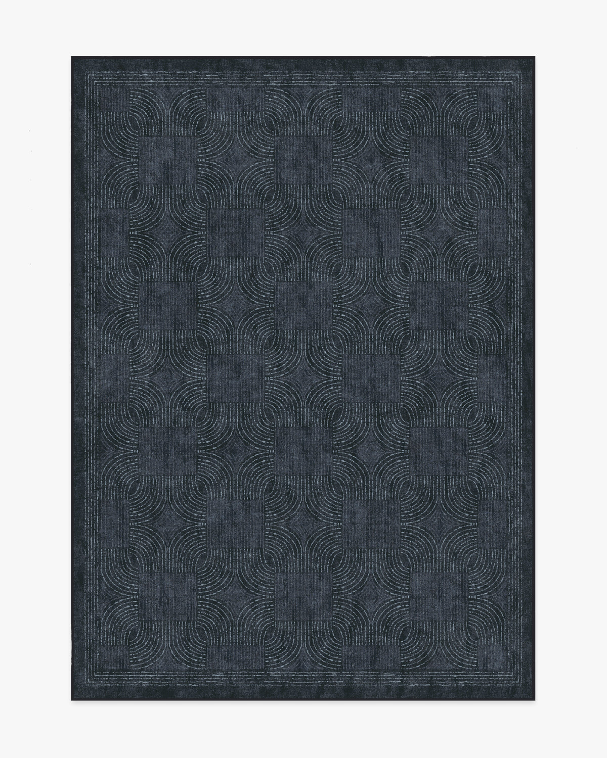 Montecito — Halı, Çivit, AREA, beyaz zemin, 5x7