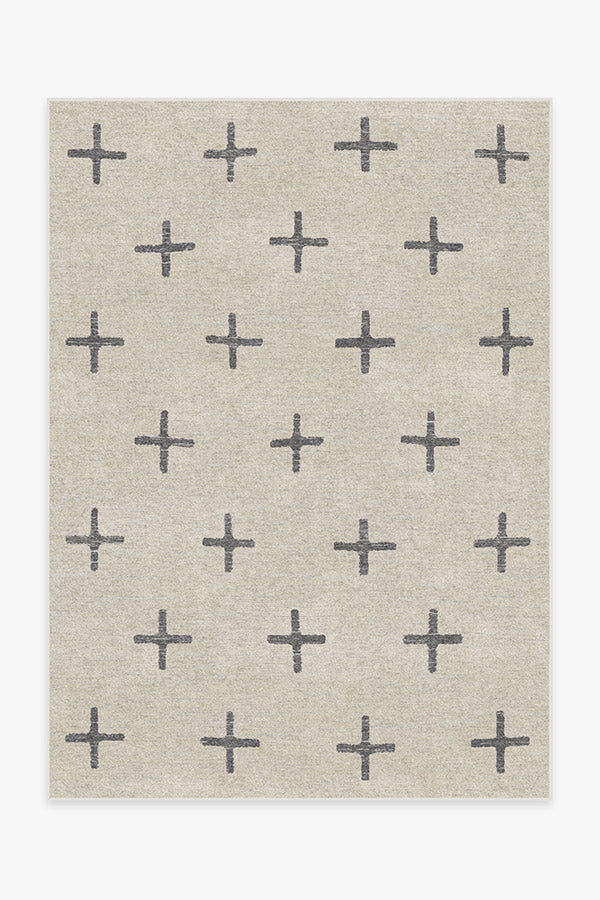 Crosby Birch — Halı, Antrasit, AREA, beyaz zemin, 5x7