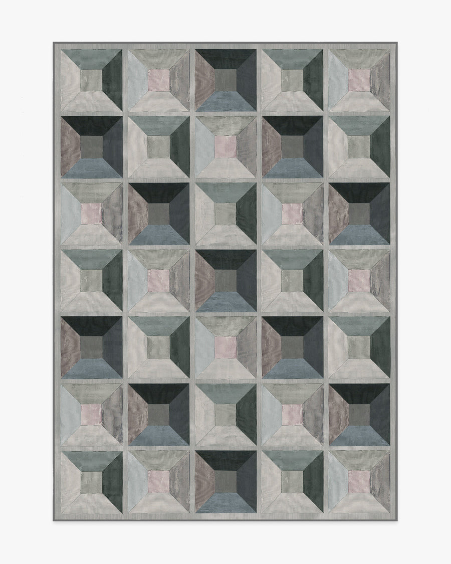 Hedra — Halı, Gri, AREA, beyaz zemin, 5x7