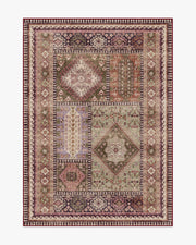 Rumi — Halı, Leylak Zeytin, AREA, beyaz zemin, 5x7