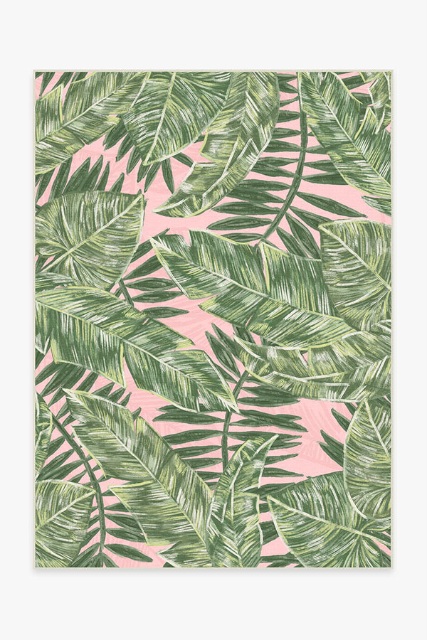 Filifera Palm — Halı, Pembe, AREA, beyaz zemin, 5x7