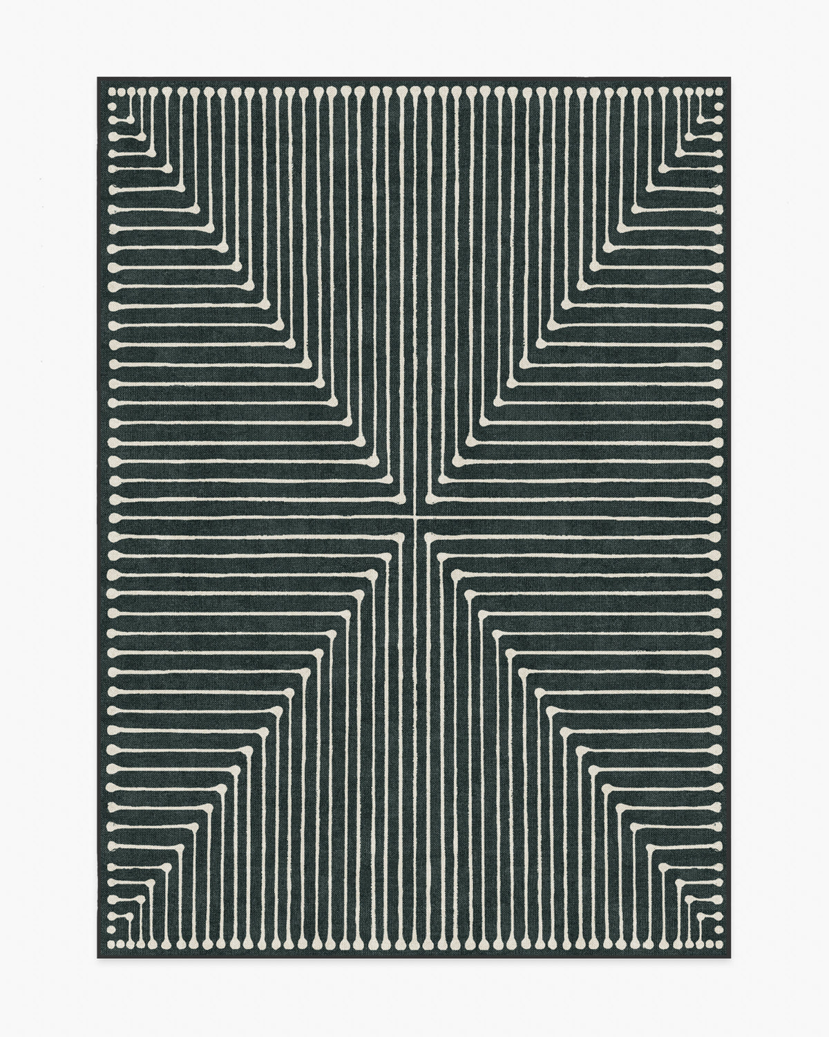 Inkdrop — Halı, Antrasit, AREA, beyaz zemin, 5x7