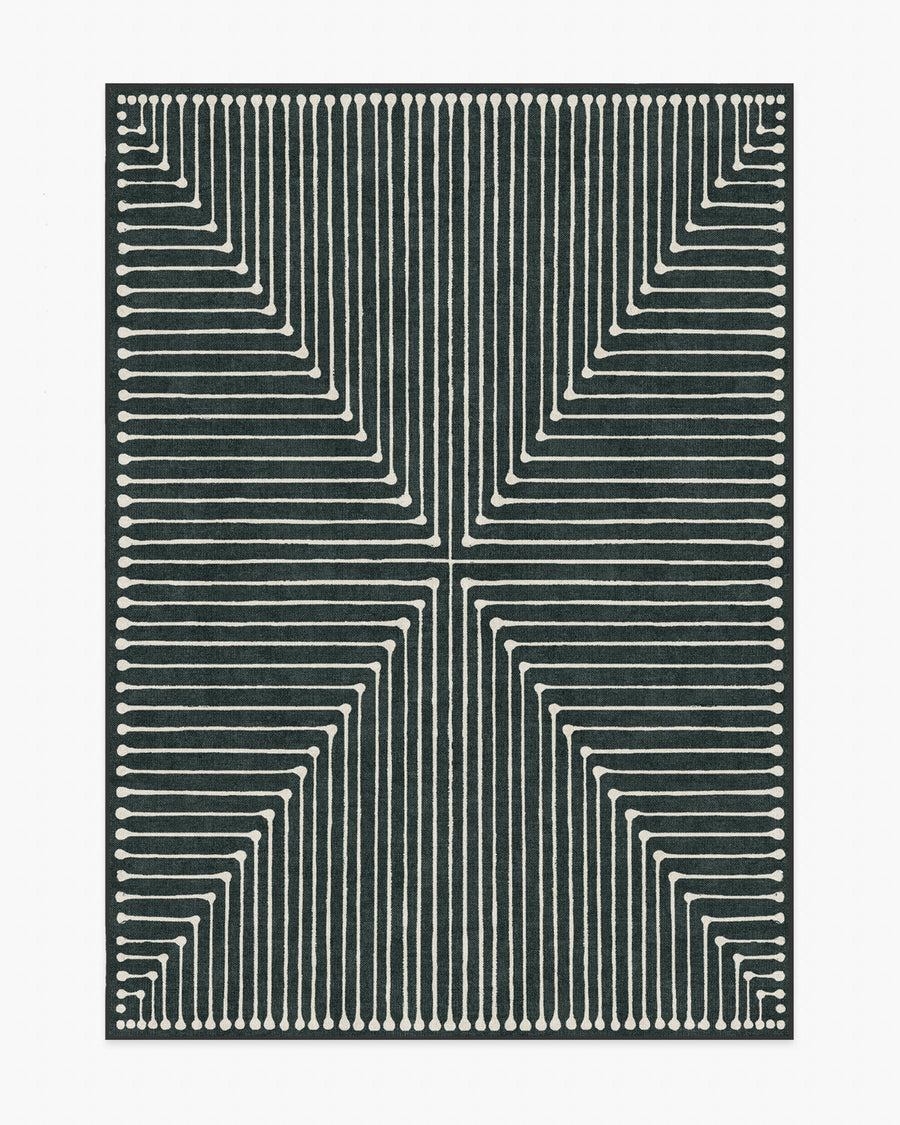 Inkdrop — Halı, Antrasit, AREA, beyaz zemin, 5x7