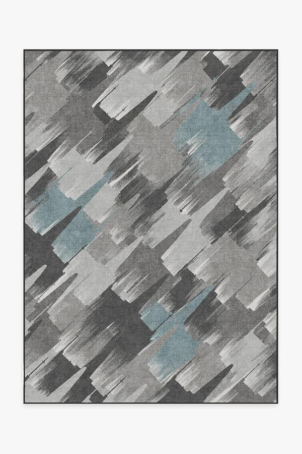 Rogue Squadron — Halı, Koyu Turkuaz, AREA, beyaz zemin, 5x7