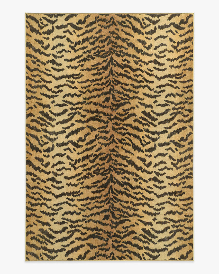 Tigre — Halı, Altın, AREA, beyaz zemin, 6x9