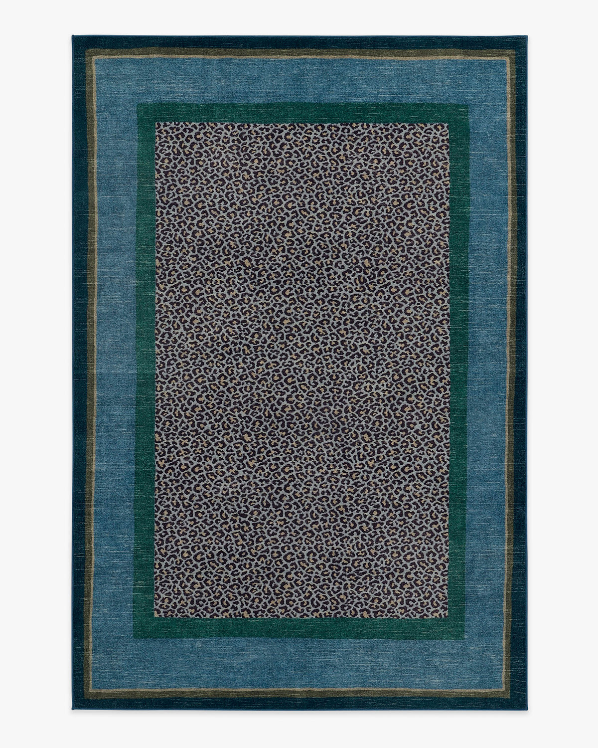 Panthera — Halı, Mavi Yeşil, AREA, beyaz zemin, 6x9