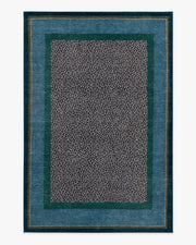 Panthera — Halı, Mavi Yeşil, AREA, beyaz zemin, 6x9
