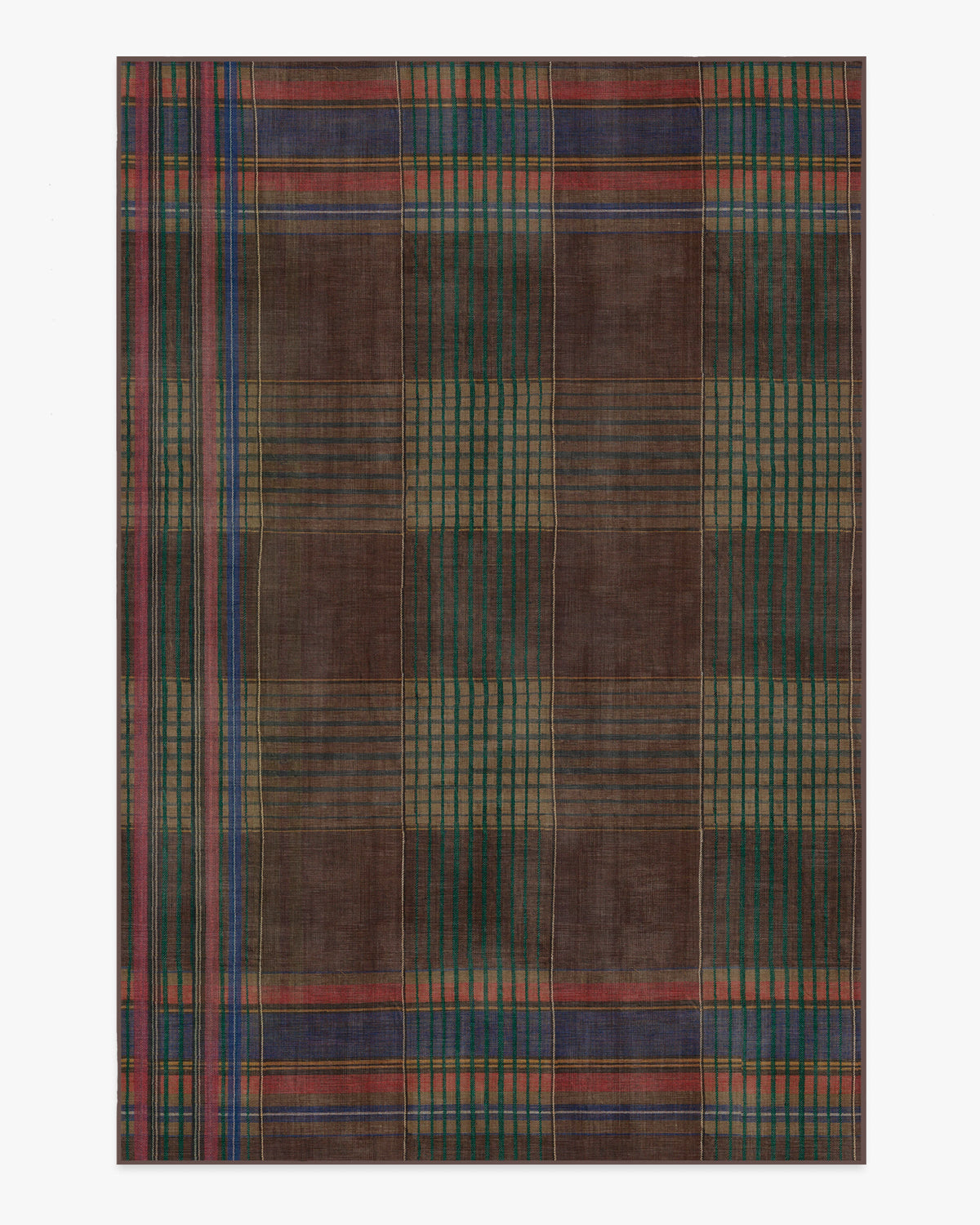 Emerson — Halı, Kahverengi Çok Renkli, AREA, beyaz zemin, 6x9