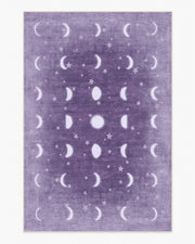 To The Moon And Back — Halı, Leylak, AREA, beyaz zemin, 6x9