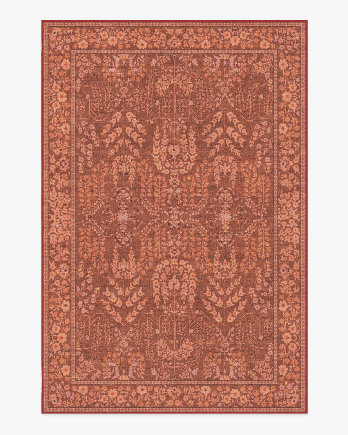 Amal — Halı, Terracotta, AREA, beyaz zemin, 6x9