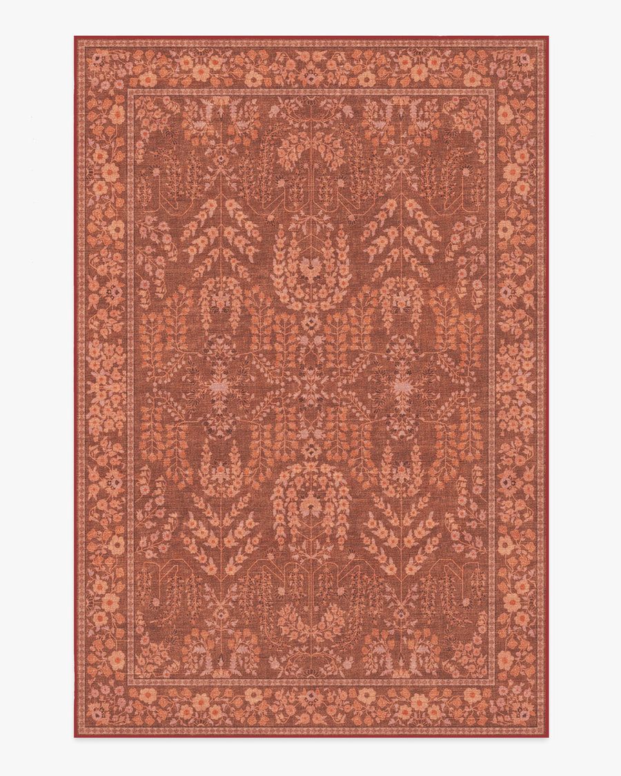 Amal — Halı, Terracotta, AREA, beyaz zemin, 6x9