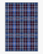Josa Plaid — Halı, Bordo Mavi, AREA, beyaz zemin, 6x9