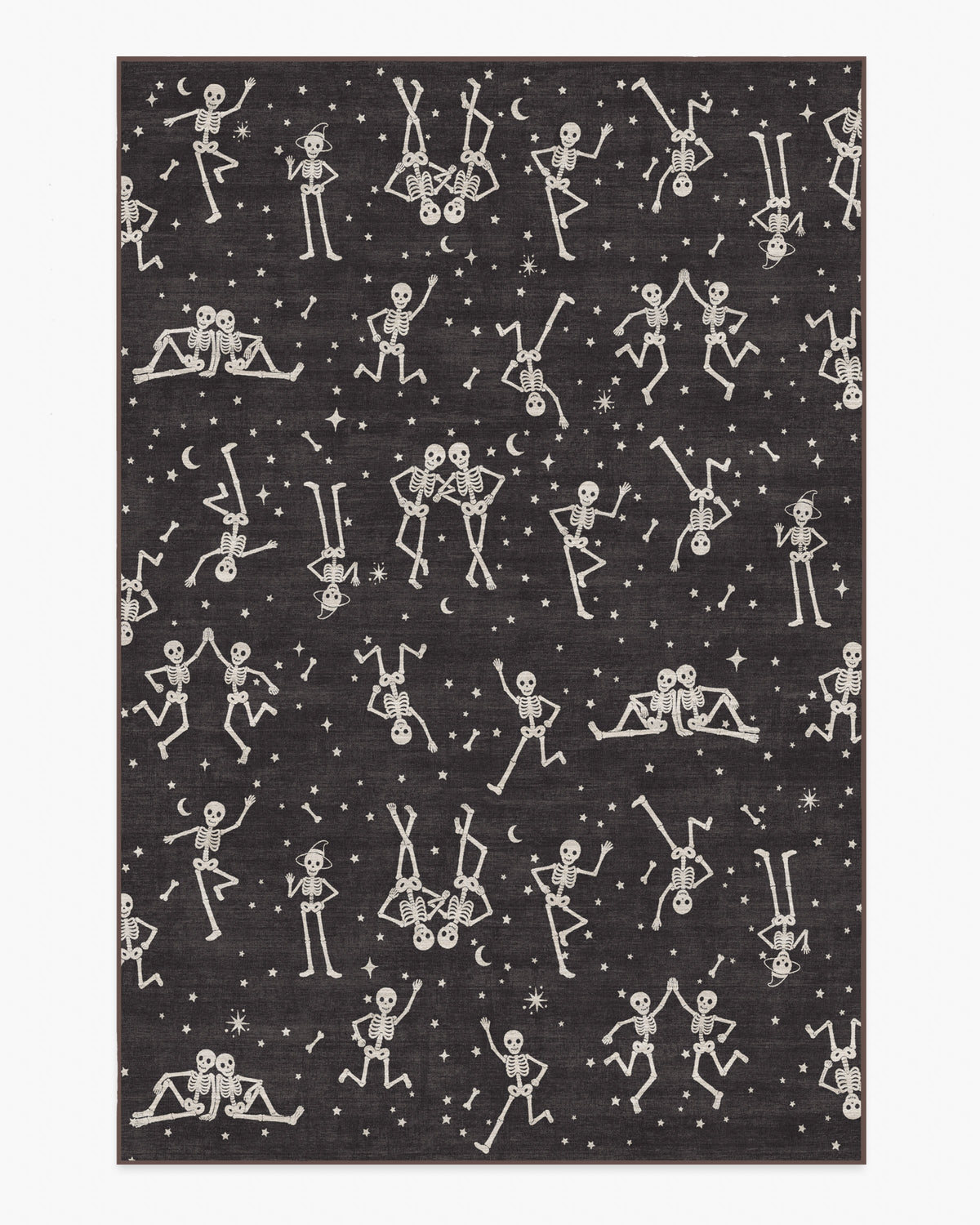 Bone Parade — Halı, Antrasit, AREA, beyaz zemin, 6x9