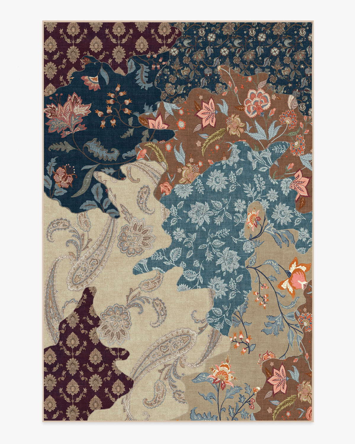 Reverie — Halı, Çok Renkli, AREA, beyaz zemin, 6x9